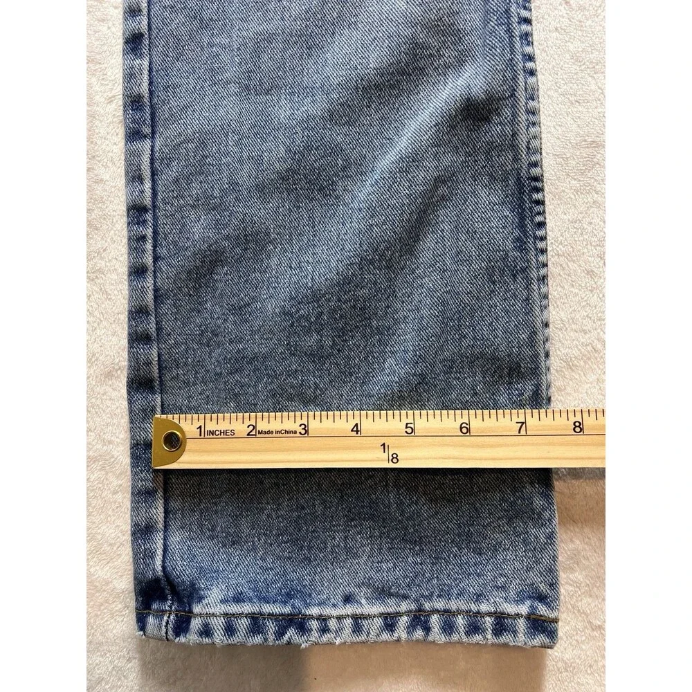 Vintage Silver Jeans Mens 27x32 Made In Canada Straight Leg Button Fly